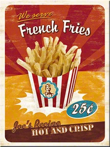 Imán de nevera de acero French Fries (Na) - Imagen 1 de 1