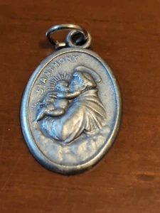 Vintage Catholic St Anthony Religious Medal - Picture 1 of 2
