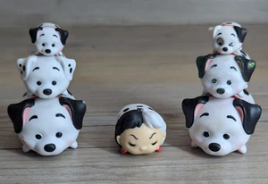 Disney Tsum Tsum 101 Dalmatians 8 Vinyl Figures Bundle 1 Glitter Cruella Lucky - Picture 1 of 24