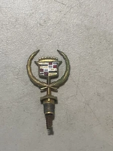 Cadillac Gold Crest Hood Ornament Emblem 1985-1993 DeVille OEM - Picture 1 of 9