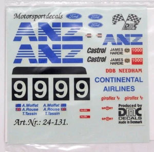 Aufkleber DMC Ford Sierra RS500 Cosworth #9 1:24 24-131 ANZ Castrol Continental - Bild 1 von 2