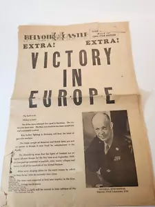 Fort Belvoir, VA BELVOIR CASTLE newspaper VICTORY IN EUROPE VE DAY 1945 - Picture 1 of 1