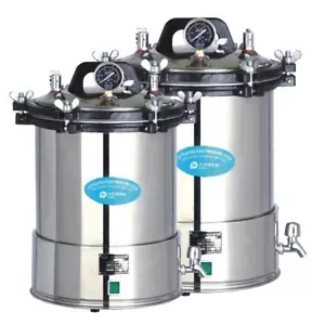 Sterilizzatore a vapore portatile 18 L 24 L riscaldamento elettrico autoclave 126°C 24psi - Foto 1 di 15