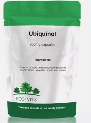 Ubiquinol 300MG Capsules – Heart Health & Energy Boost ECOVITS - Image 1 of 2
