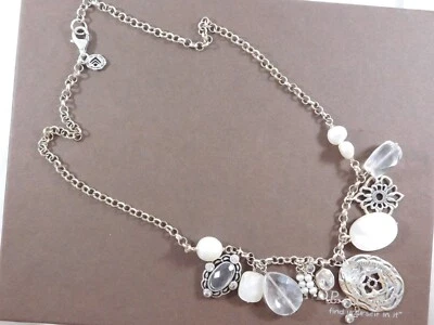 Collar colgante SILPADA plata esterlina circonita cúbica vidrio encantado con dije N2805 Foto 1 de 4