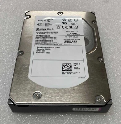 HT953 0HT953 Dell/Seagate ST3300655SS 3.5" 300GB 15K RPM 16MB SAS Hard Drive - Image 1 of 2