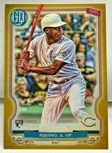 Aristides Aquino 2020 Topps Gypsy Queen Players Weekend Oversized 5x7 GOLD RC/10 - Picture 1 of 2