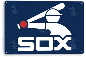 BLECHSCHILD White Sox Blechschild Chicago Baseball Deko B213 - Bild 1 von 3