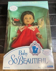 Baby So Beautiful Playmates 1995 Realistic Doll African American Brown Eyes CUTE - Picture 1 of 13
