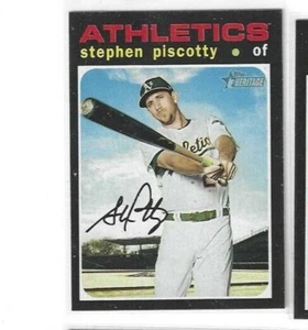2020 Topps Heritage  SP STEPHEN PISCOTTY ATHLETICS  SHORT PRINT #421 - Picture 1 of 1
