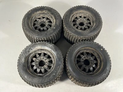 Rare Proline Blockade 3.8" 1/8 Truck Tires on 17mm Hex Wheels 10109 Dry Cracking - Image 1 of 4