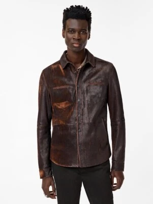 $2998 NUEVO CON ETIQUETAS John Varvatos Colección Lottie Camisa Chaqueta EU 52 EE. UU. 42 Foto 1 de 4