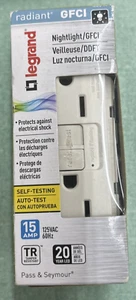 Legrand 1597NTLTRLACCD4 Radiant 15A, TR, GFCI Light Almond - Picture 1 of 3