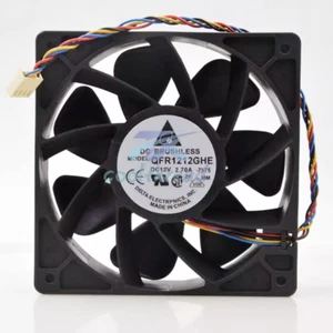 Ventilador de refrigeración GPU de alta velocidad Delta QFR12GHE 120X120X38mm 12V 2.7A 4 pines 1 pieza - Imagen 1 de 6