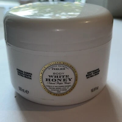 Perlier White Honey Ultra Rich Softening Body Cream 16.9 fl oz SEALED JUMBO JAR - Image 1 of 2