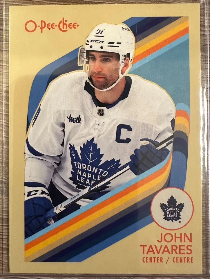 2023-24 OPC O-PEE-CHEE HOCKEY JOHN TAVARES BLANK BACK SSP PARALLEL! MAPLE LEAFS! - Image 1 of 2