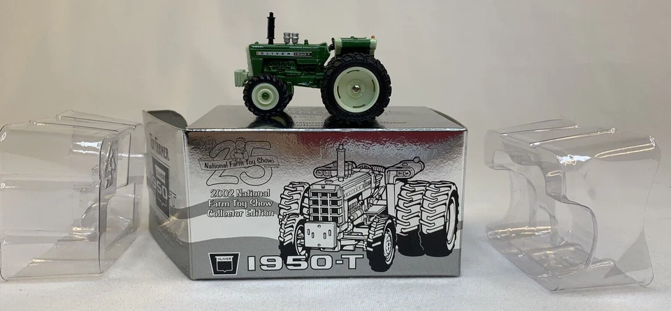 ERTL - Tractor Oliver 1950-T - Salón Nacional de Juguetes de Granja 2002 - Fundido a presión 1/64, nuevo Foto 1 de 4