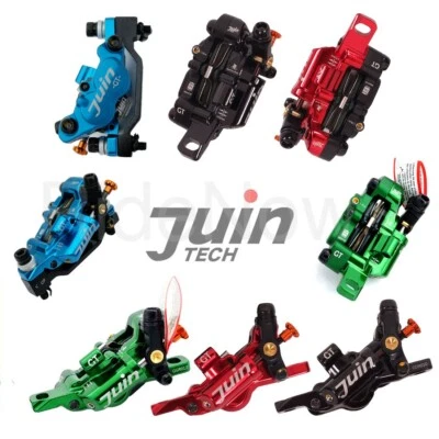JUINTech GT-P 4 Pistons Road,CX Bike Hydraulic Disc Brake Caliper Black/Red/Blue - Image 1 of 4