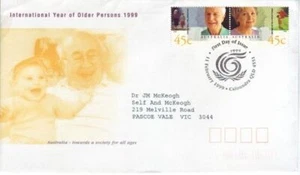 International Year of Older Persons (FDI Used AP FDC) 1999 (CV $3) - Picture 1 of 1
