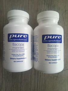 Pure Encapsulations Bacopa Monniere 180 capsules 2 available! FREE SHIPPING! - Picture 1 of 4