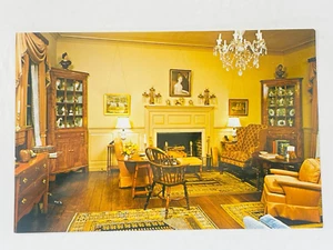 Vintage Postkarte Kolonial Williamsburg VA Das Morgenzimmer von Bassett Hall - Bild 1 von 2