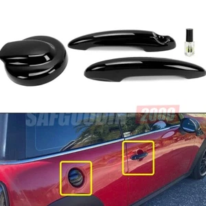 Door Handle Covers & Gas Tank Cover For MINI R55 Cooper S 2007-14 / R56 2006-13 - Picture 1 of 12
