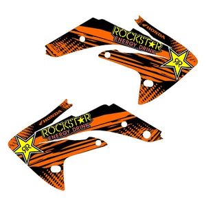 CRF150R Shroud Graphics Rockstar orange / black bg 2007-2022 FREE SHIPPING!! - Picture 1 of 1