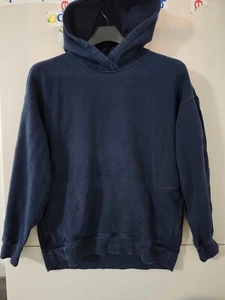 Lululemon Sweatshirt Womens 4 Navy Blu Perfectly Oversized HOODIE Pullover Solid - Picture 1 of 20