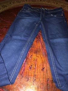 Real love Sz 10 Kids Straight Leg Denim Jeans NWOT Adjustable Waist Band - Picture 1 of 9