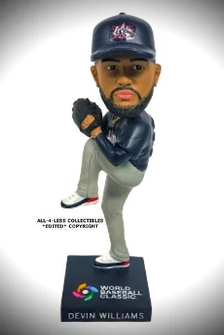 2023 MILWAUKEE BREWERS DEVIN WILLIAMS "TEAM USA WBC" BOBBLEHEAD SGA ~ PRESALE Cover