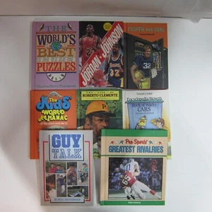 Lot of 8 Sports Themed Children's Books Hardcover 1980's Vintage - Picture 1 of 1
