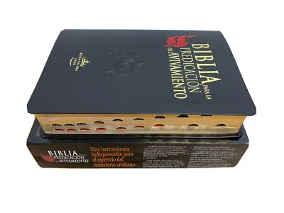 BIBLIA PARA LA PREDICACIÓN DE AVIVAMIENTO REINA-VALERA 1960 PIEL NEGRO CON INDEX — 第 1/4 张图片