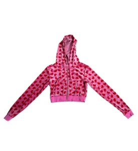 Sugar Thrillz Heart print cropped Hoodie Jennifer's body Megan Fox Valentine's S - Picture 1 of 9