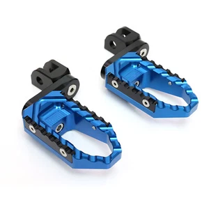 Blue TRC 40mm Adjustable Front Footpegs For Ducati Monster 937 21 22 23 24 - Picture 1 of 12