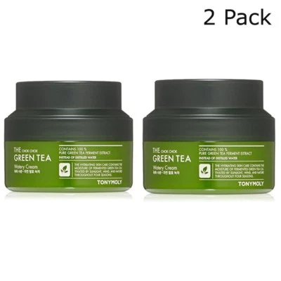 Tonymoly The Chok Chok зеленый чай водянистый крем 60 мл 2ea K-Beauty - Изображение 1 из 4