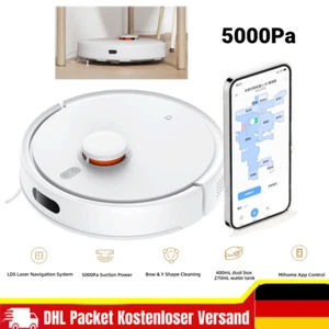 Robot Vacuum Saugroboter 5000 Pa Saugkraft mit Lasernavigation App-Steuerung - Bild 1 von 8