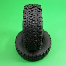 SET of 4 Tyres Tires & Inserts for 1:10 RC Rock Crawlers fit 1.55 wheels MTZ 