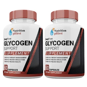 (2 Pack) Glycogen Suppot, Blood Sugar Health Support Formula, 120 Capsules USA - Picture 1 of 2
