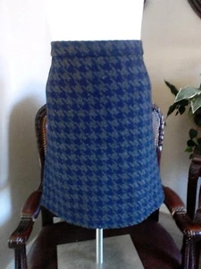 Tommy Hilfiger Womens Wool Blend Herringbone Blue Gray Pencil Skirt Sz. 18 NWT - Picture 1 of 11