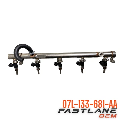 2016-2024 AUDI R8 COUPE/SPYDER LEFT FUEL DISTRIBUTOR OEM 07L-133-681-AA - Image 1 of 4