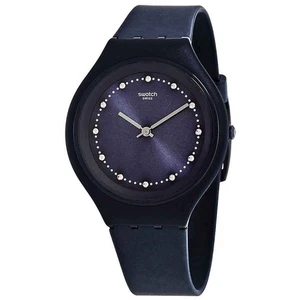 Swatch Skinsparks Dark Blue Sun-brushed Dial Unisex Watch SVUN100 - Picture 1 of 3