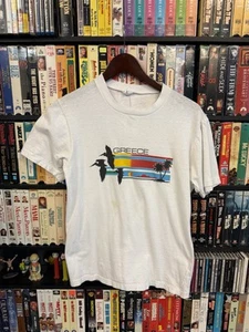 1979 Greece Souvenir Tee Shirt Vintage 70s - Picture 1 of 4