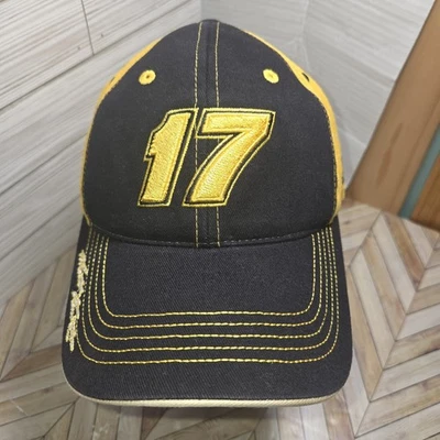 Sombrero negro y amarillo Matt Kenseth #17 Nascar Racing Roush Fenway Racing Foto 1 de 4