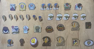 Vintage Konvolut 35 Pins Broschen Heißluftballon Events inkl Las Vegas + Temecula - Bild 1 von 6