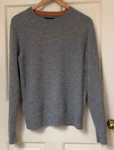 Jack Spade Sweater Mens gray pullover 100% cashmere S - Picture 1 of 8