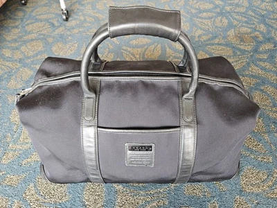 COACH Black Neoprene & Leather Trimmed Carry On Duffel Bag No F8B-6398 - Image 1 of 4