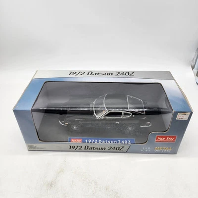Sun Star 1972 datsun 240z Black 1/18 Scale Vintage Rare Collectors Condition  - Image 1 of 4