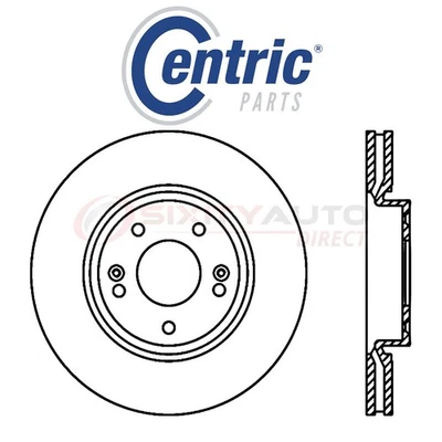 Centric C-TEK Disc Brake Rotor for 2010-2015 Hyundai Tucson 2.0L 2.4L L4 - th Foto 1 de 4