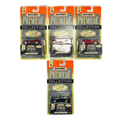 Lot of 4 Matchbox Premiere Collection Cars | Corvette, T-Bird, Jaguar, GTO - NEW - Image 1 of 4