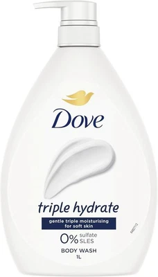 Dove Triple Hydrate Body Wash 1 L - image 1 of 4
